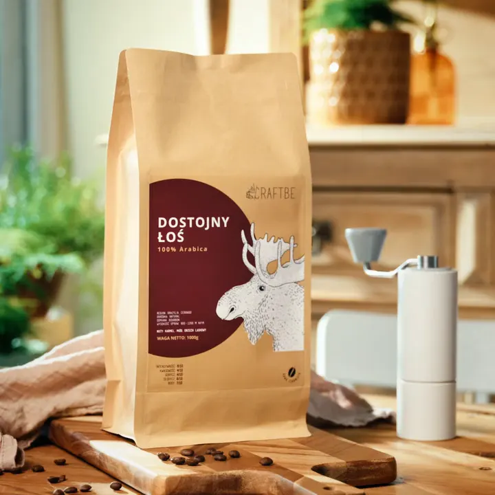 Dostojny Łoś 1 kg, młynek ręczny przy torbie
